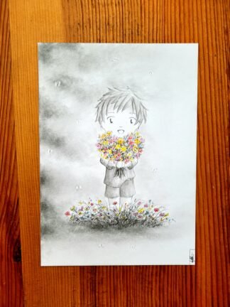 Offrir son cœur -dessin original-