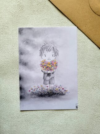 Offrir son cœur -carte postale-