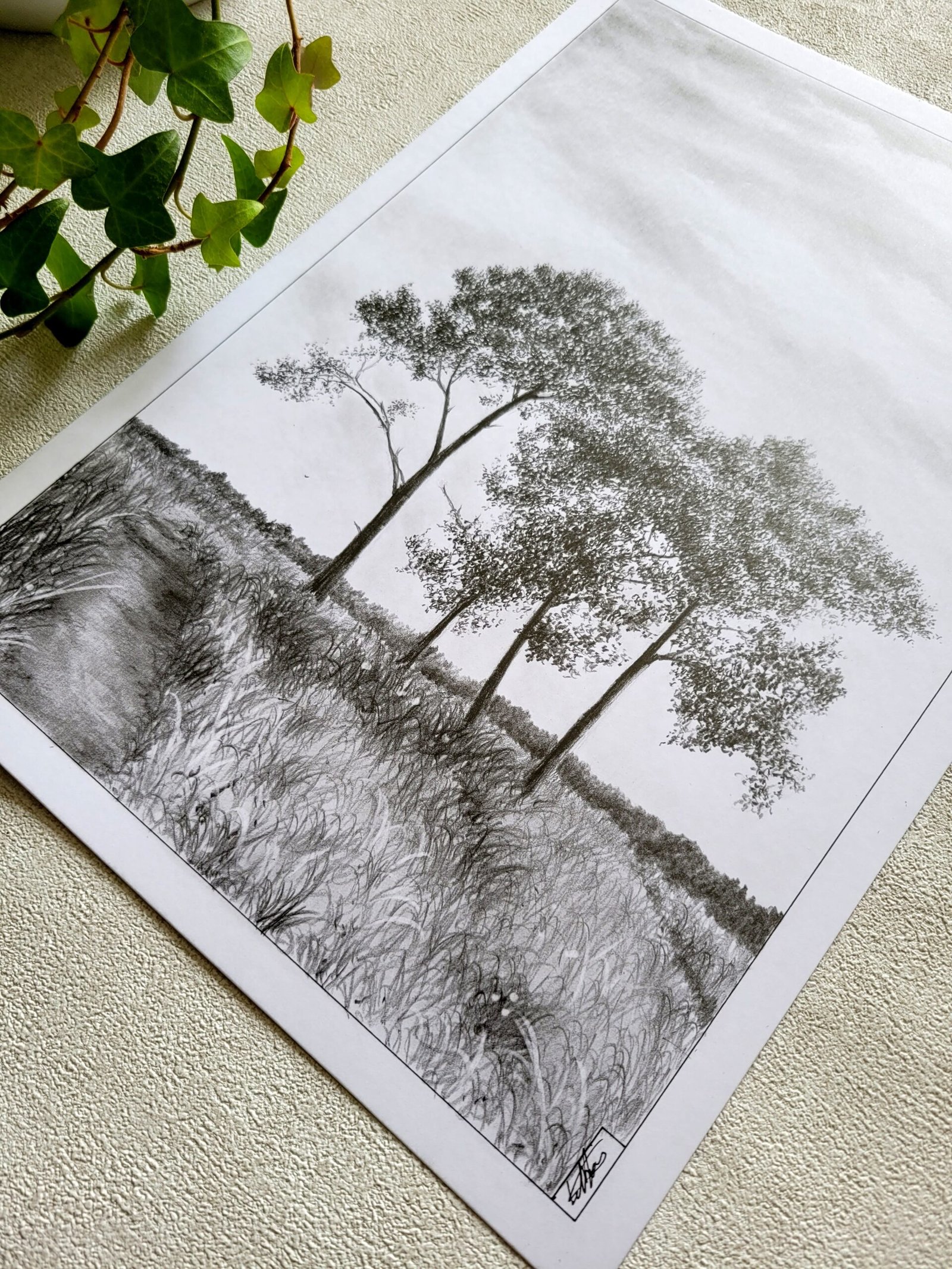 Un peu plus loin -dessin original- – Image 2