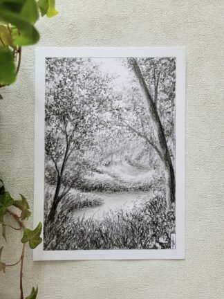 Après le ruisseau - dessin original -