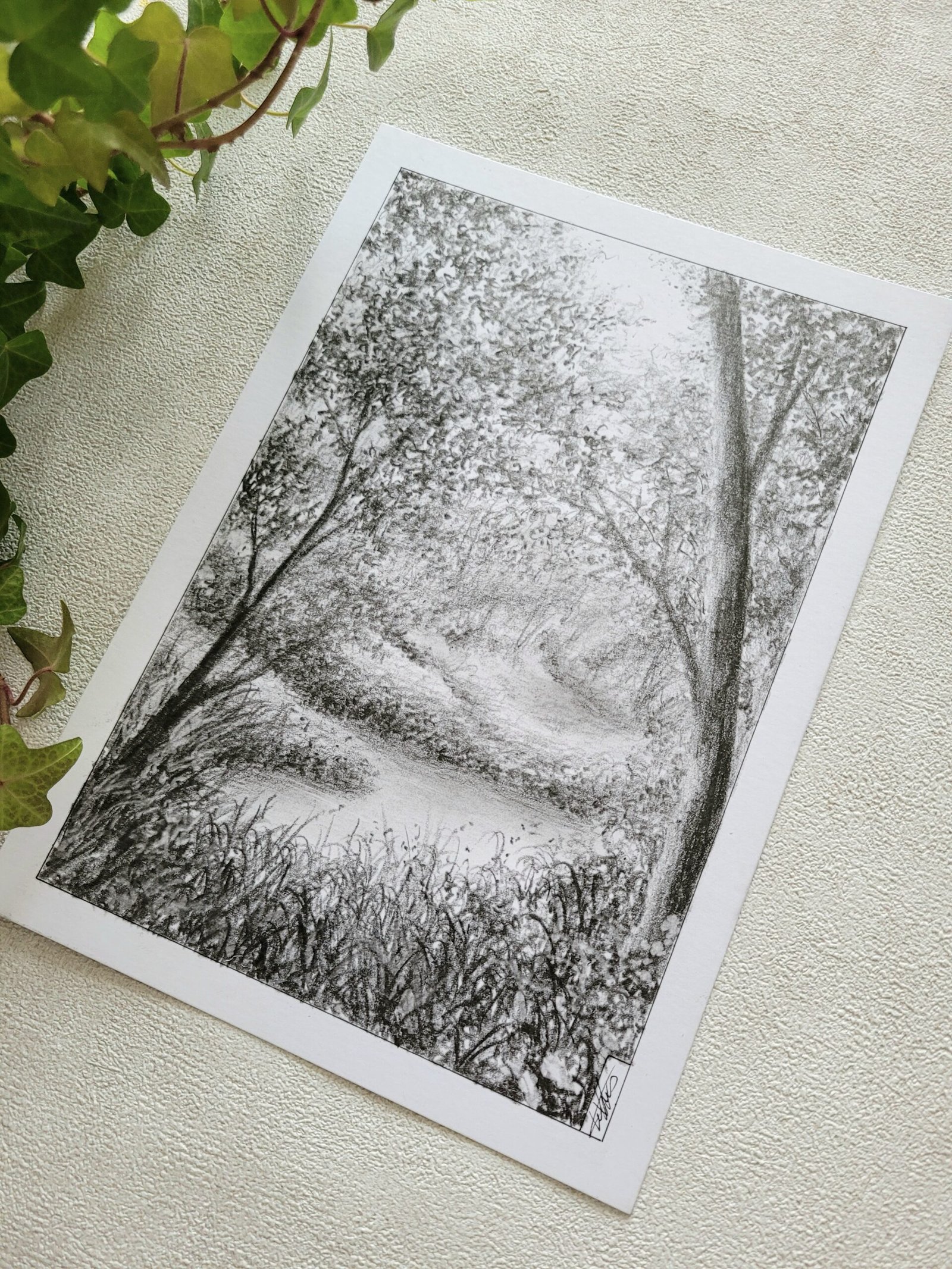 Après le ruisseau - dessin original - – Image 3