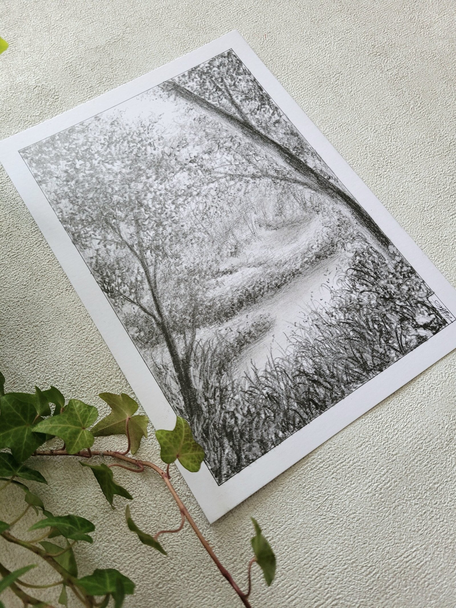 Après le ruisseau - dessin original - – Image 2